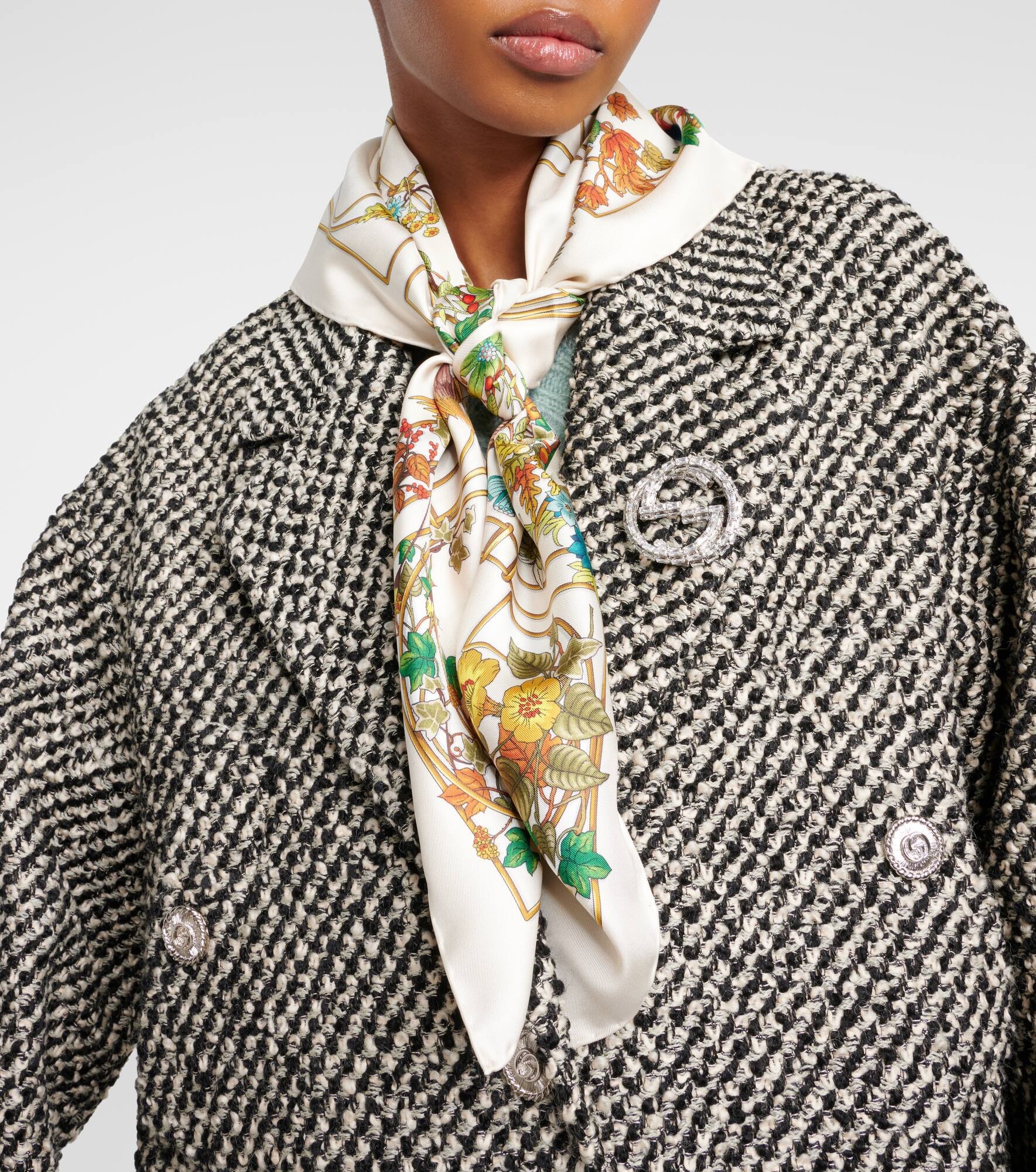 Printed silk twill scarf - 2