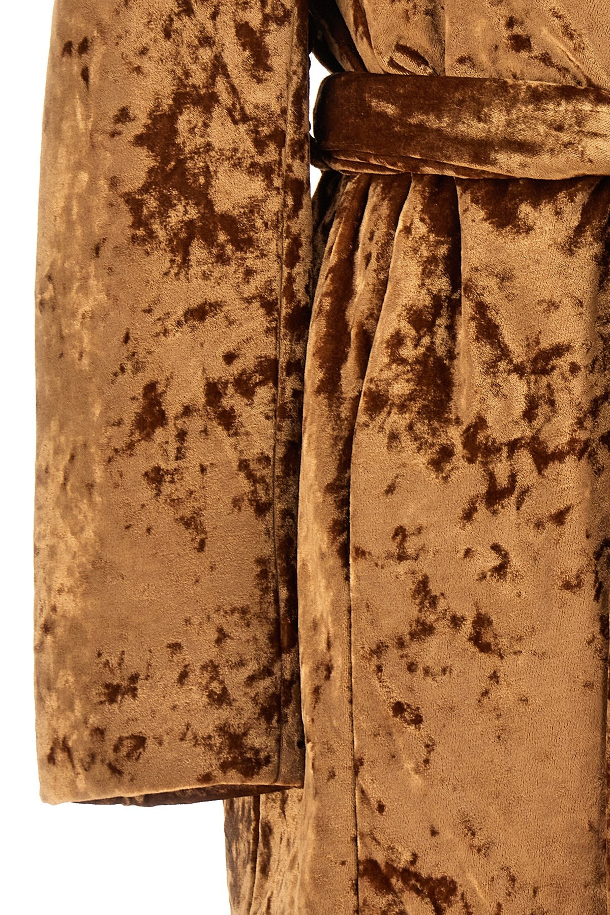 'Crushed velvet' coat - 4