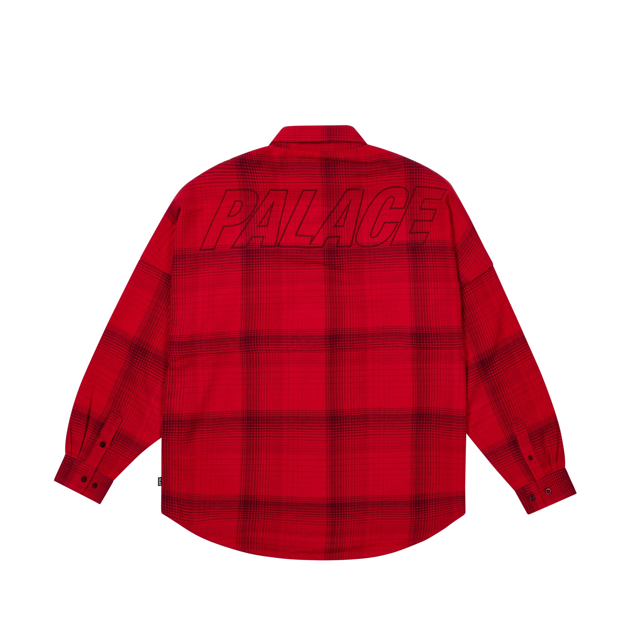 BRUSHED FLANNEL DROP SHOULDER SHIRT RED - 2