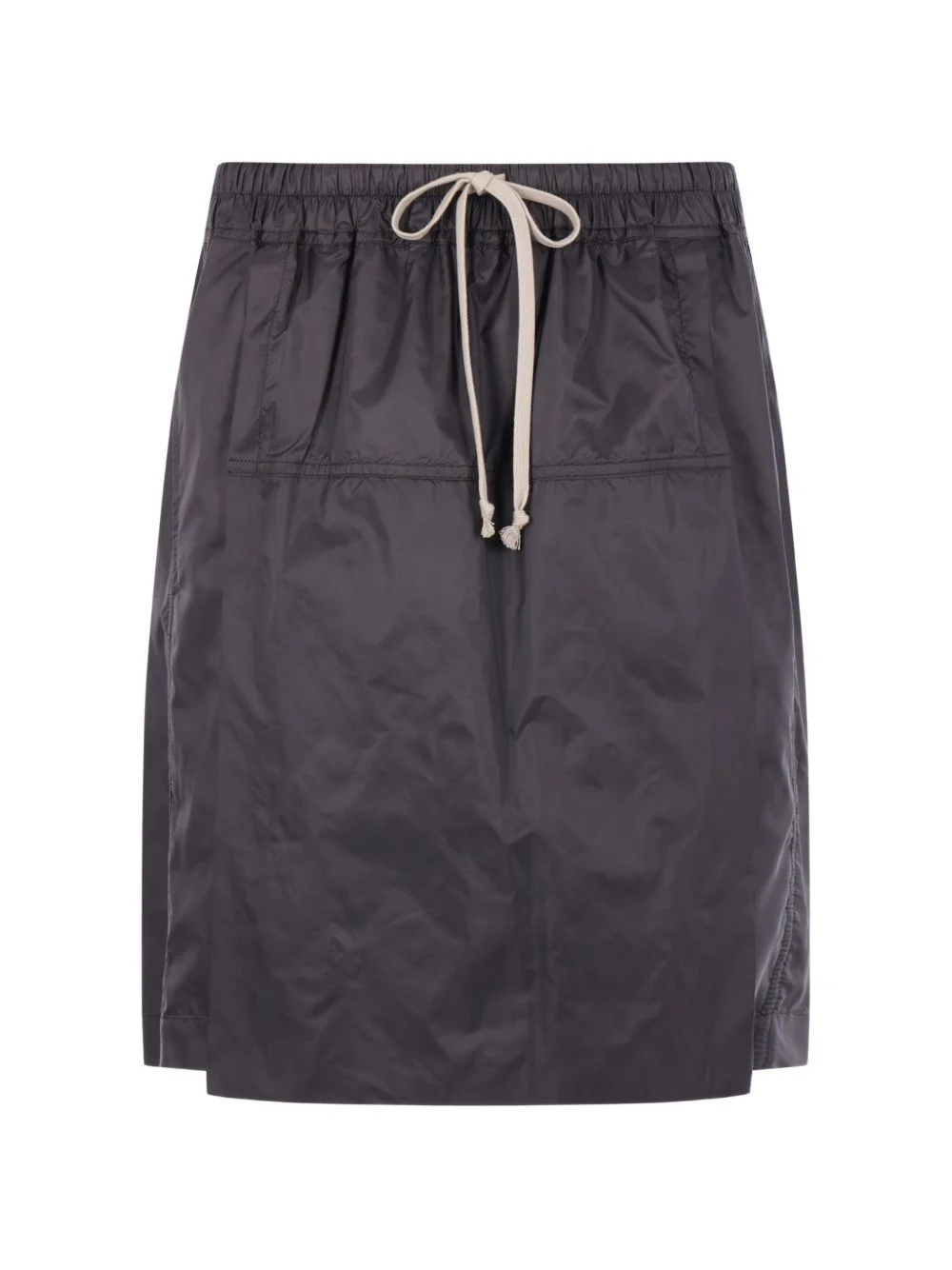 x Rick Owens logo-patch kilt panel shorts - 1