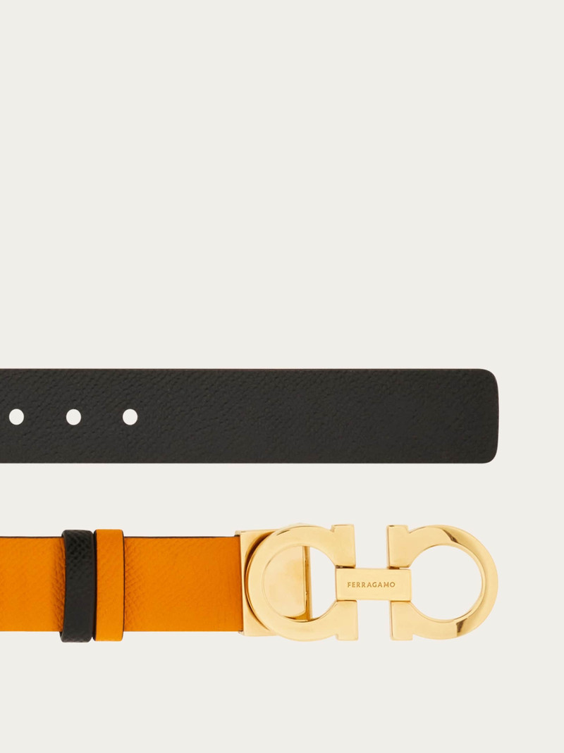 FERRAGAMO Reversible and adjustable Gancini belt outlook