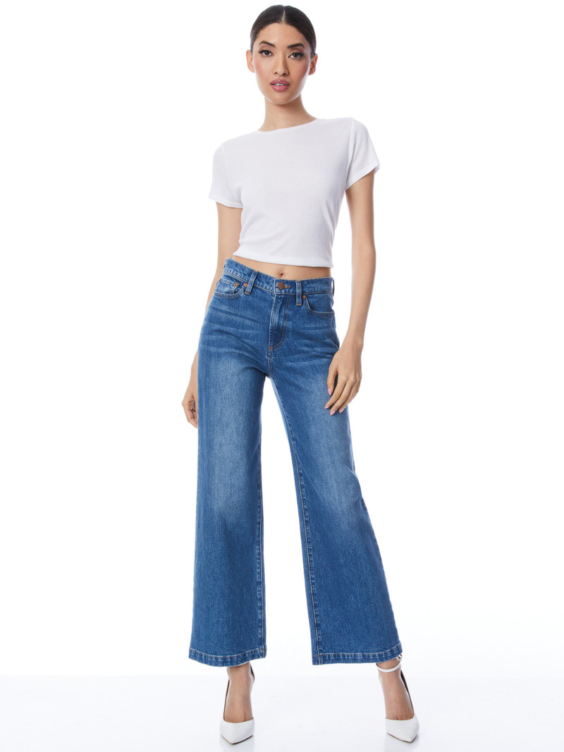 Alice + Olivia AMAZING HIGH RISE BOYFRIEND JEAN outlook