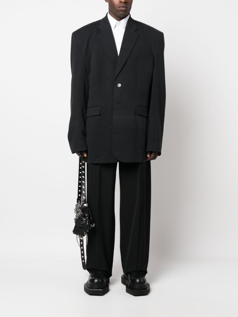 VETEMENTS single-breasted oversized blazer outlook