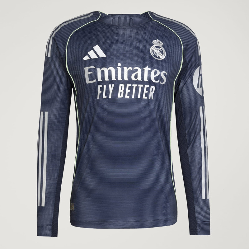 Real Madrid 25/26 Long Sleeve Away Authentic Jersey - 1