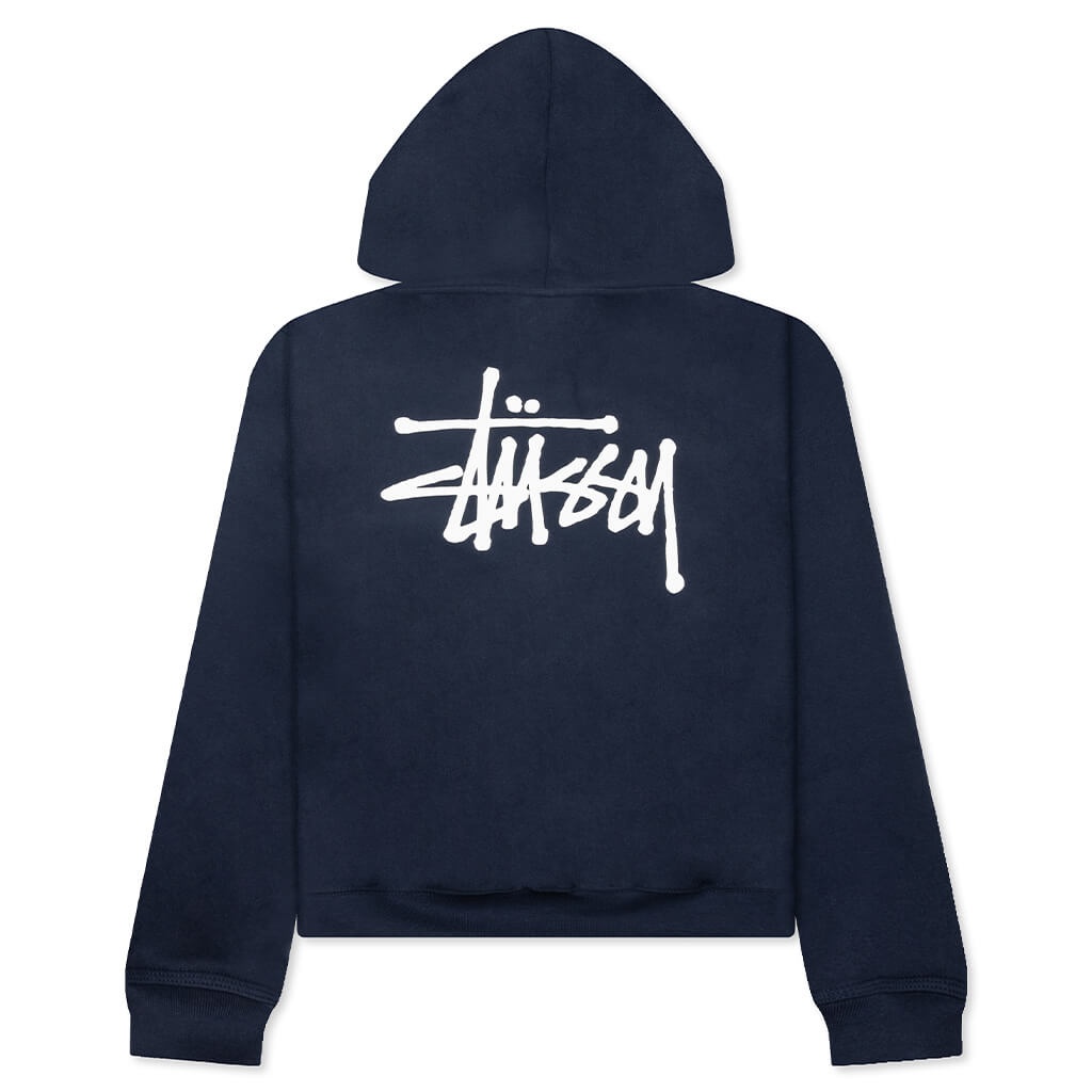 BASIC STUSSY ZIP HOODIE - NAVY - 1