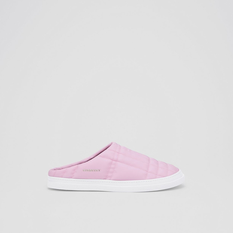 Burberry Logo Detail Quilted Nylon Slippers outlook