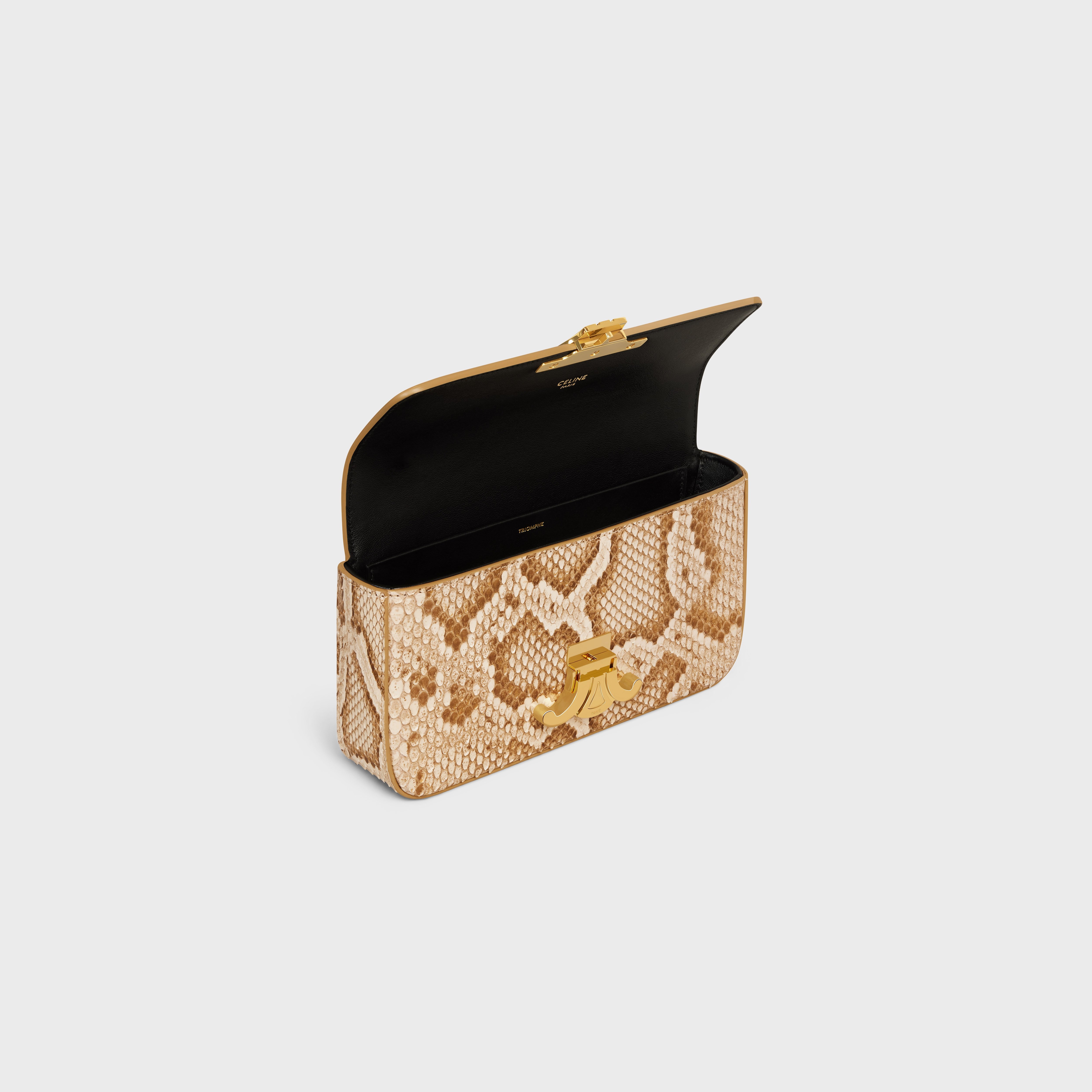 CHAIN SHOULDER BAG triomphe in PYTHON - 4