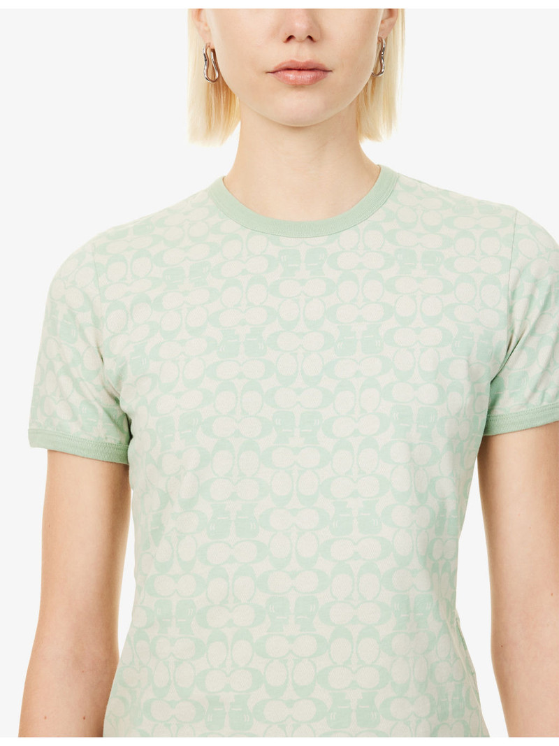 Coach x Brain Dead Signature Ringer Cotton-Jersey T-Shirt 5