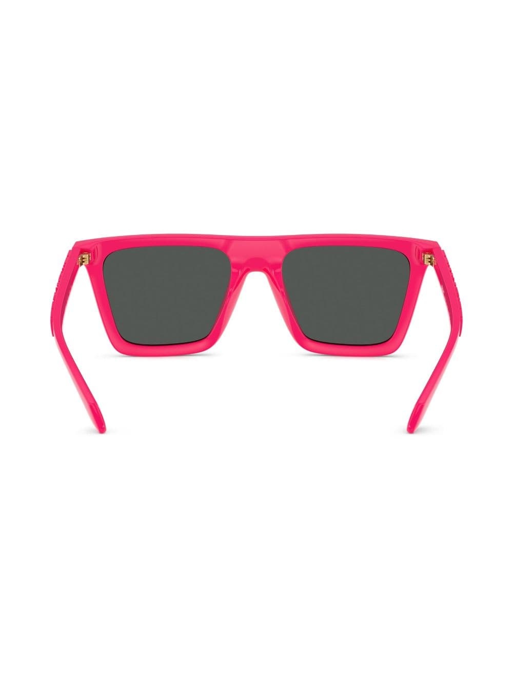 Greca-detail square-frame sunglasses - 4
