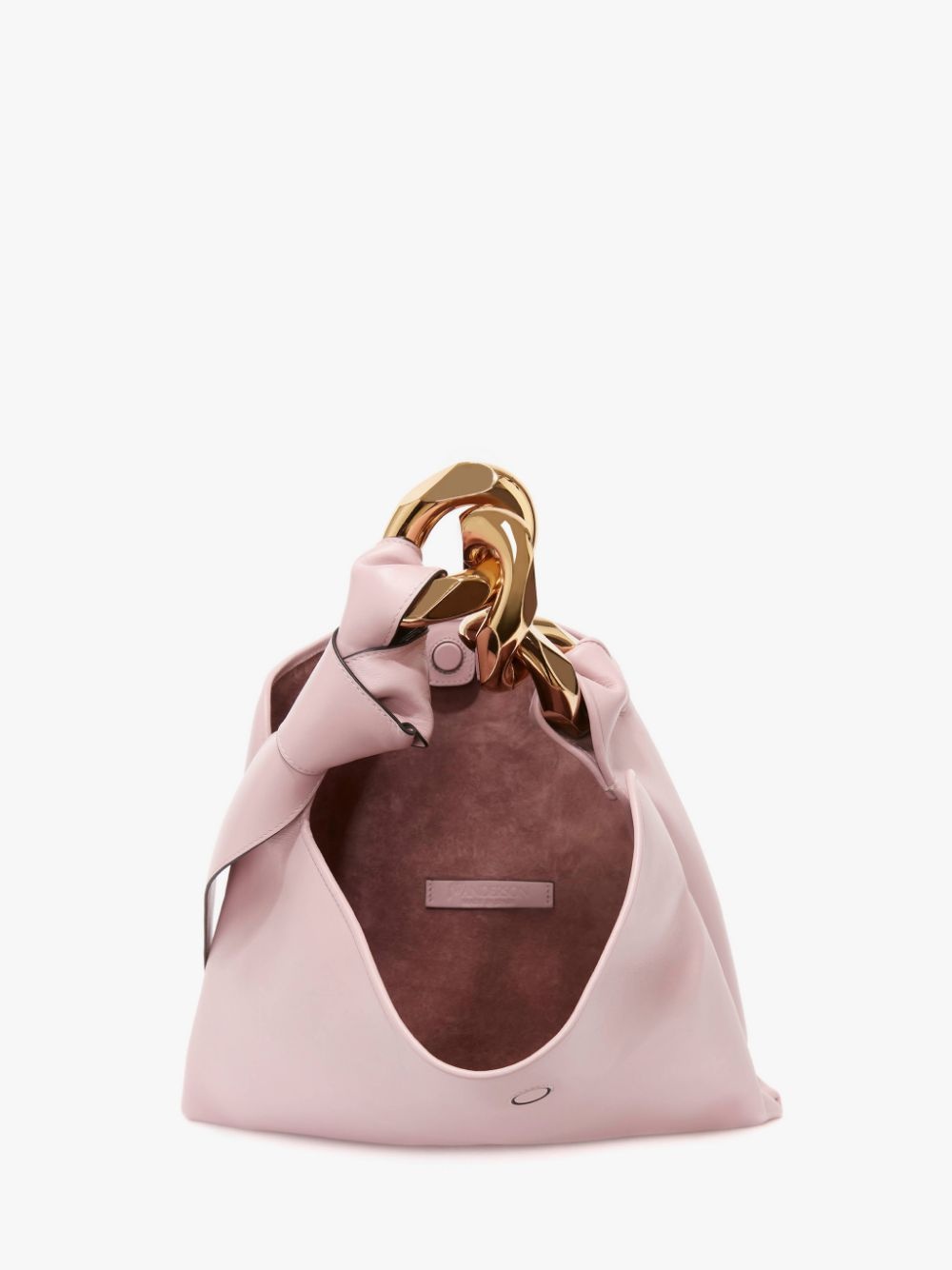 SMALL CHAIN HOBO - LEATHER SHOULDER BAG - 4
