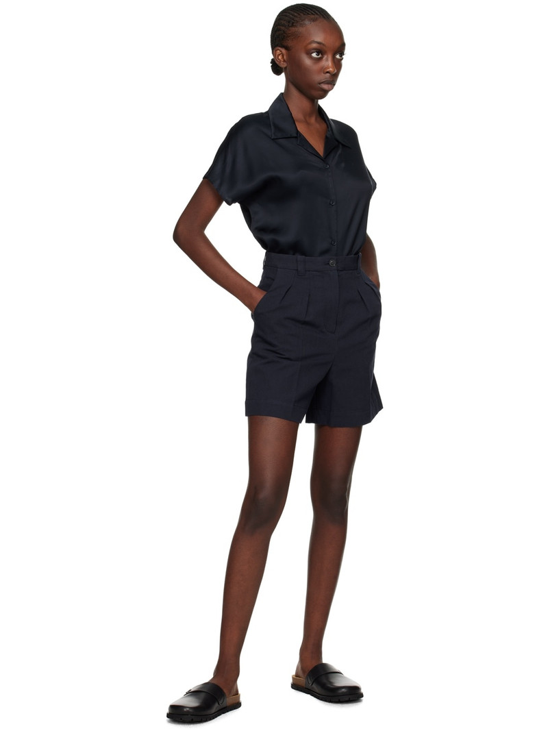 A.P.C. Navy Nola Shorts outlook