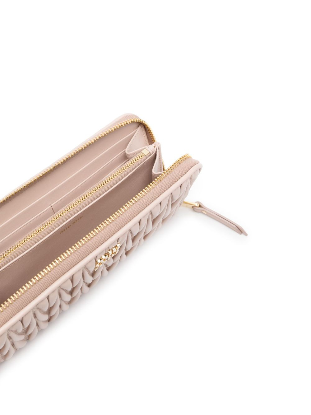 matelassé leather wallet - 3