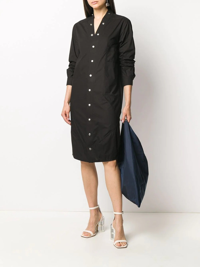 Rick Owens press-stud shirt dress outlook