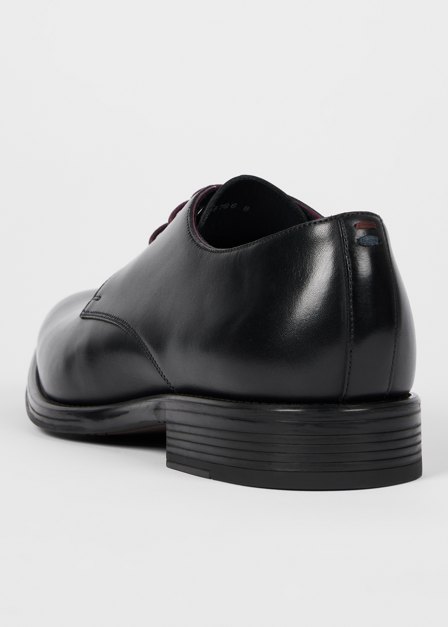 Black Leather 'George' Shoes - 3