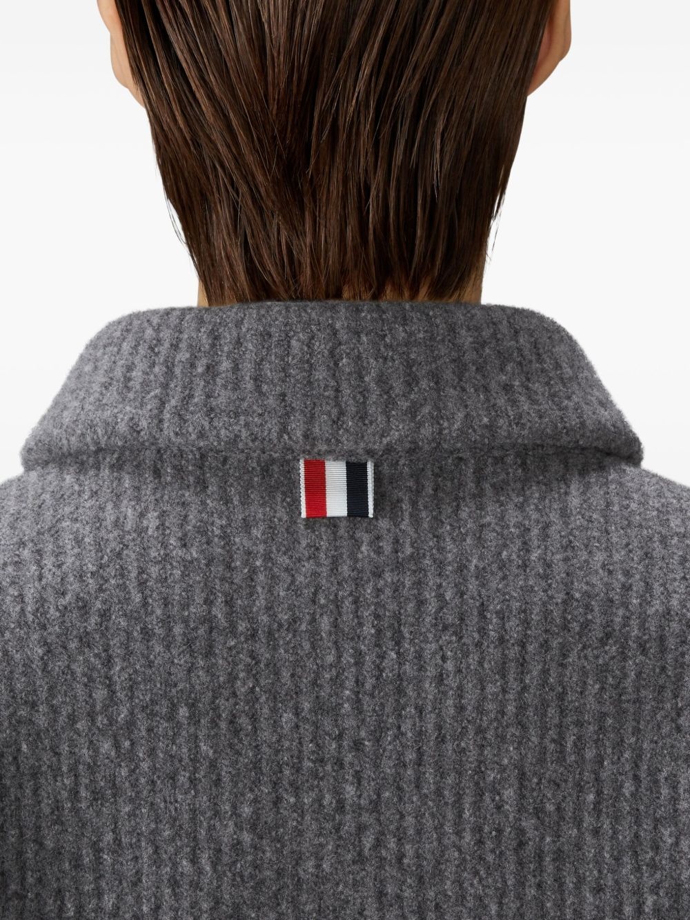 4-bar shawl-collar bomber jacket - 5
