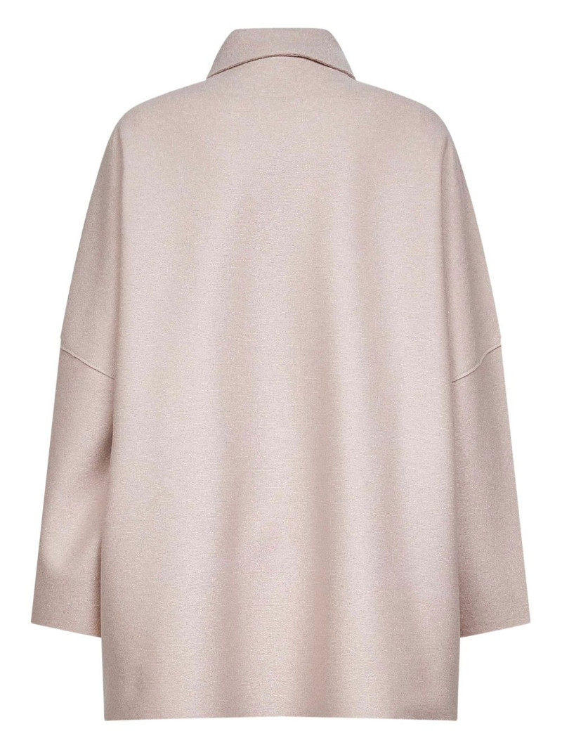 Harris Wharf London button-fastening patch-pocket coat outlook