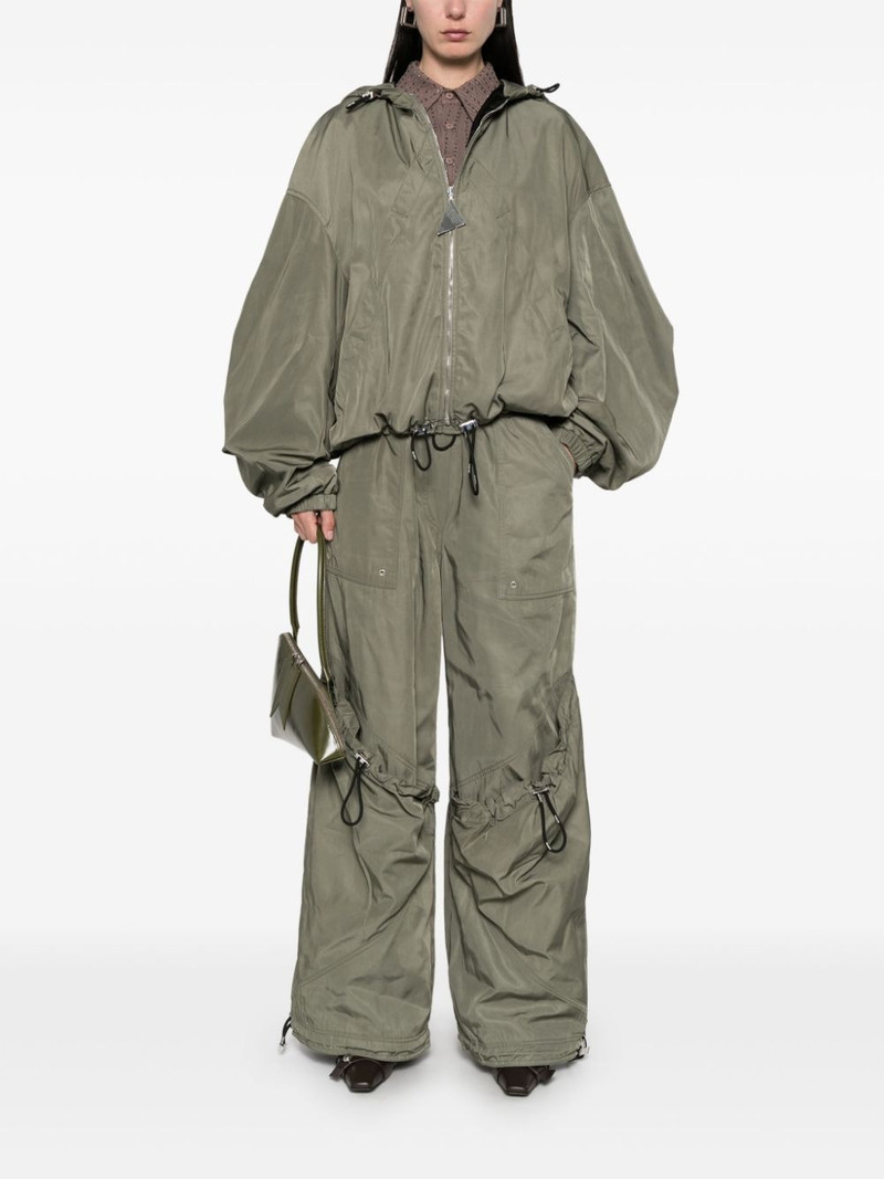 THE ATTICO hooded bomber jacket outlook