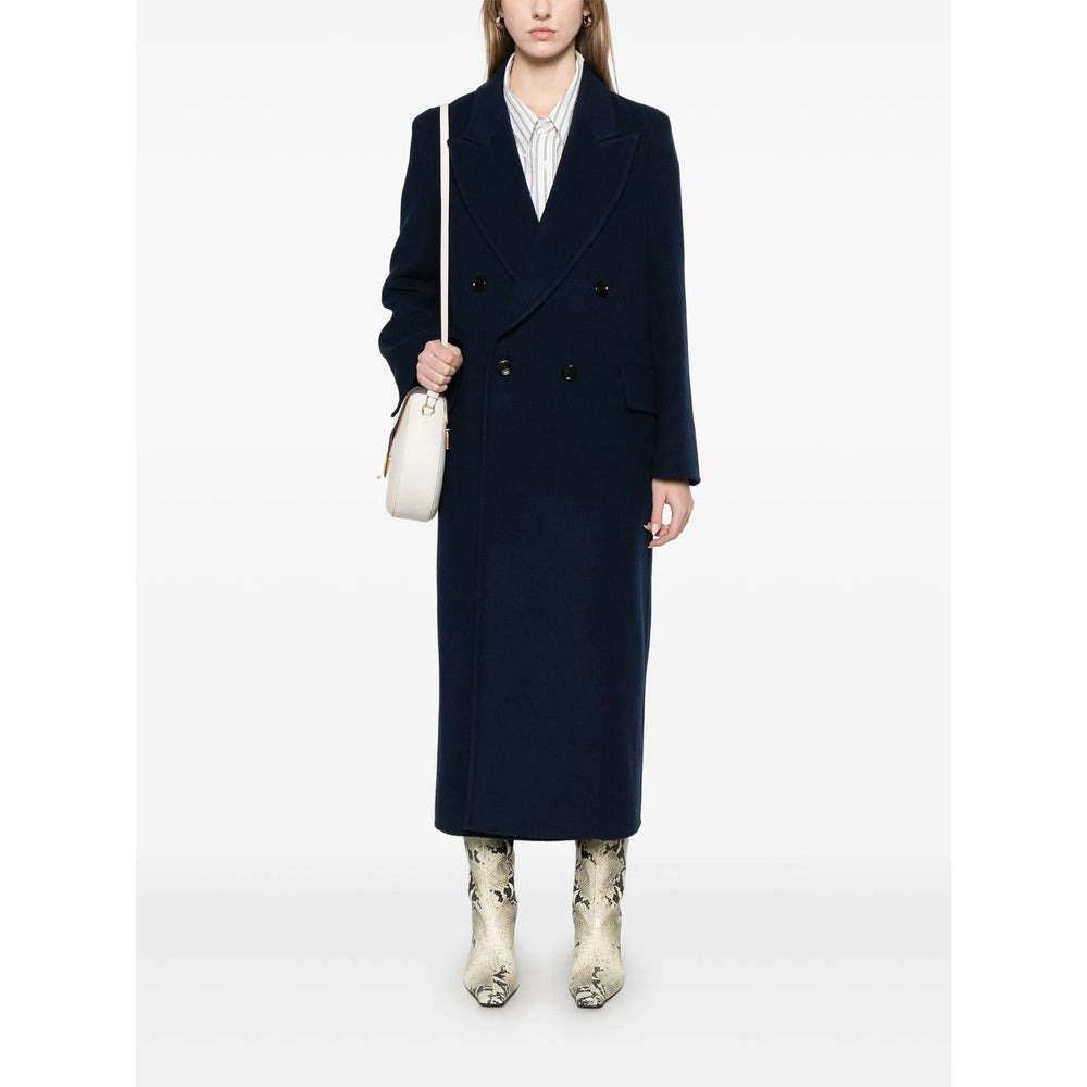 Max Mara Blue Coats - Double Breasted & Peacoats Women - 4