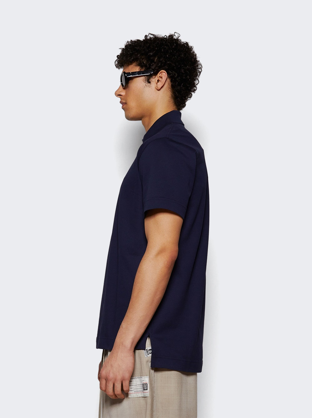 Classic Fit Polo Shirt Dark Blue - 3