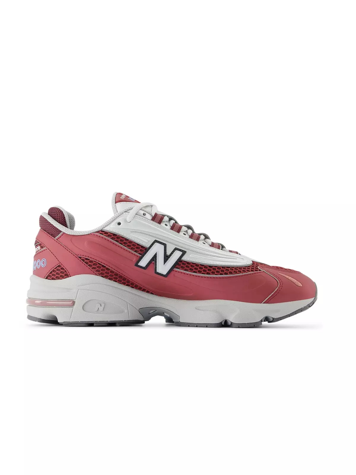 1000 "Metallic Silver/Red" Unisex Shoe - 2