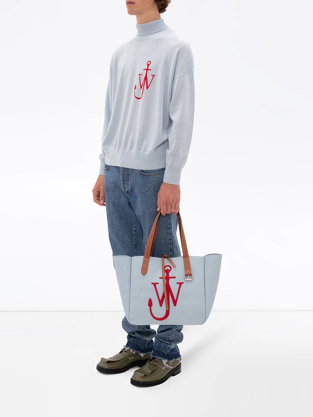 logo-embroidered tote bag - 2