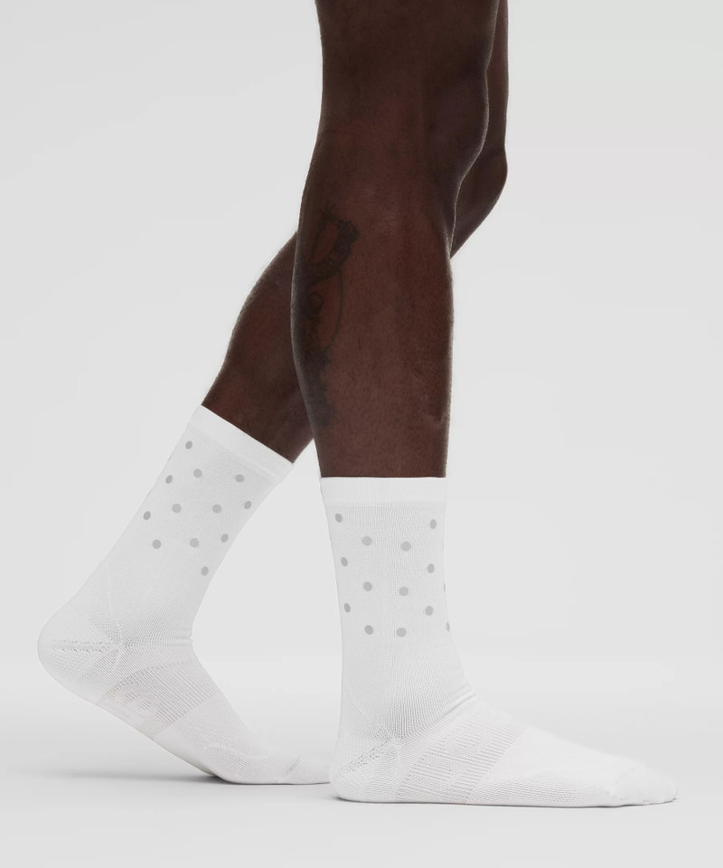 Men's Power Stride Crew Socks *Dot Reflective 3