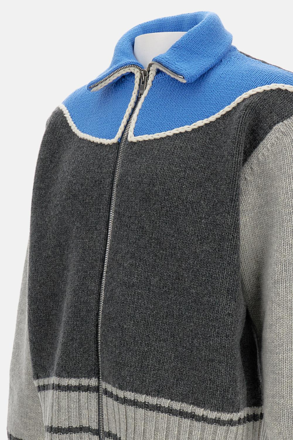 Wool Cardigan with Zip - 3