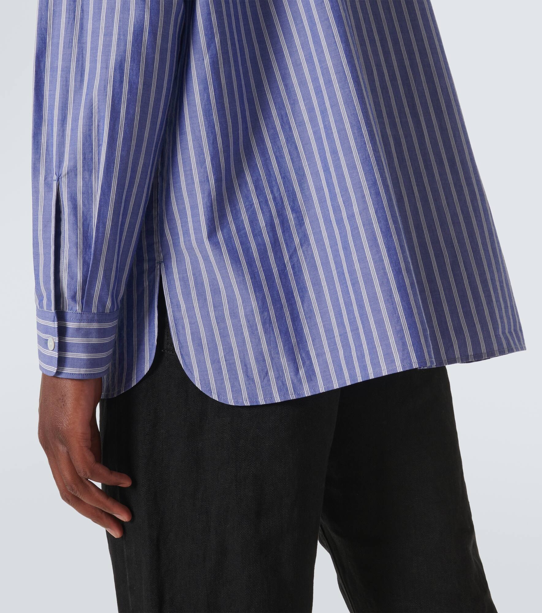 Bresson striped cotton poplin shirt - 6