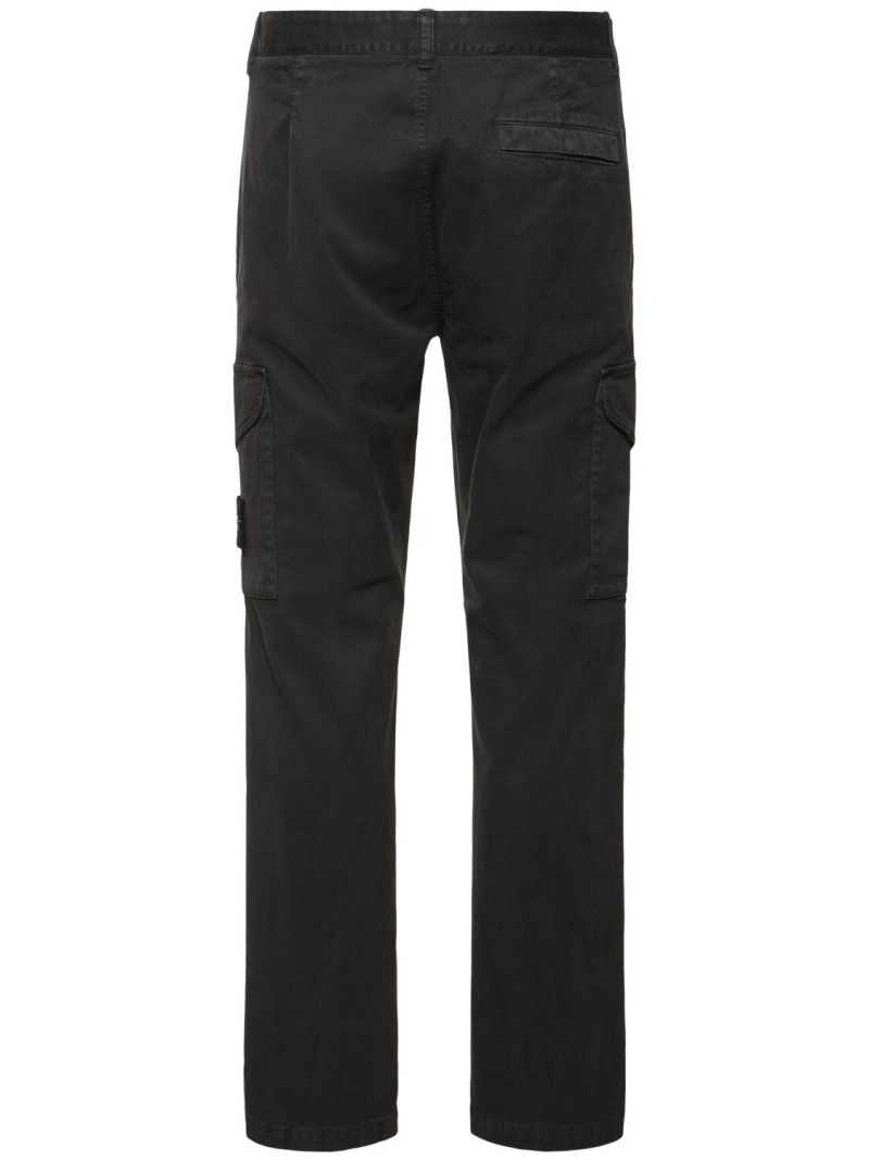 Tapered stretch cotton pants - 3