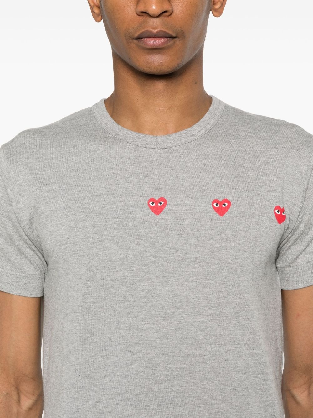 heart-print cotton T-shirt - 5