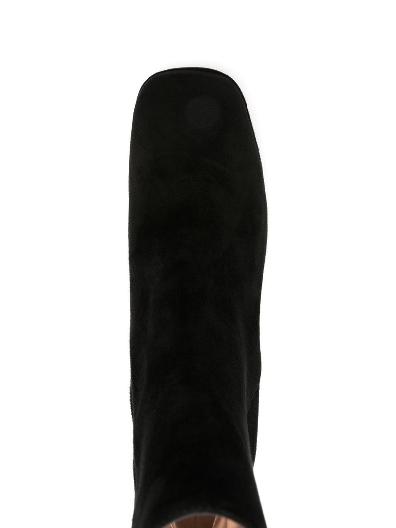 70mm Holly platform block-heel suede boots 4