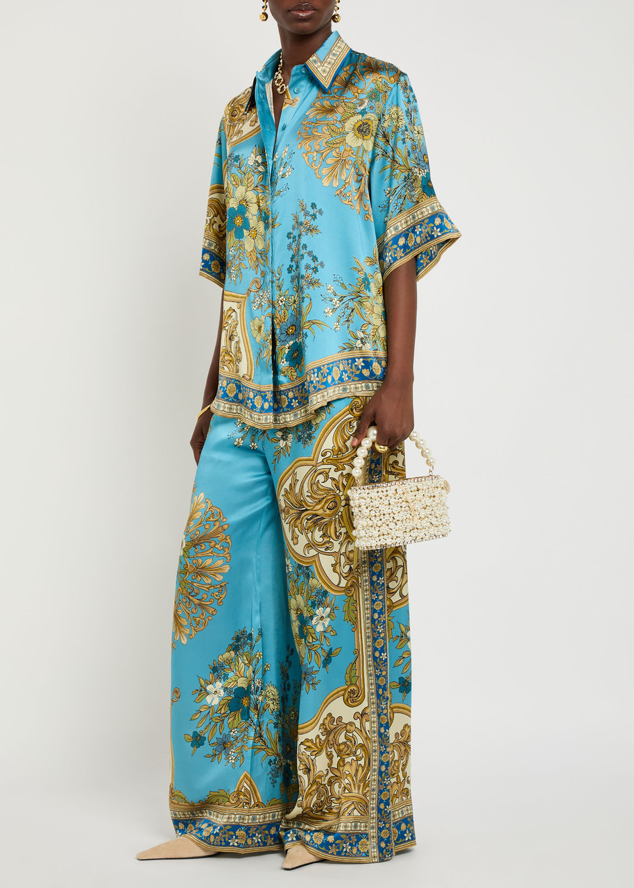 Alemais Cassie Printed Silk Trousers - 4