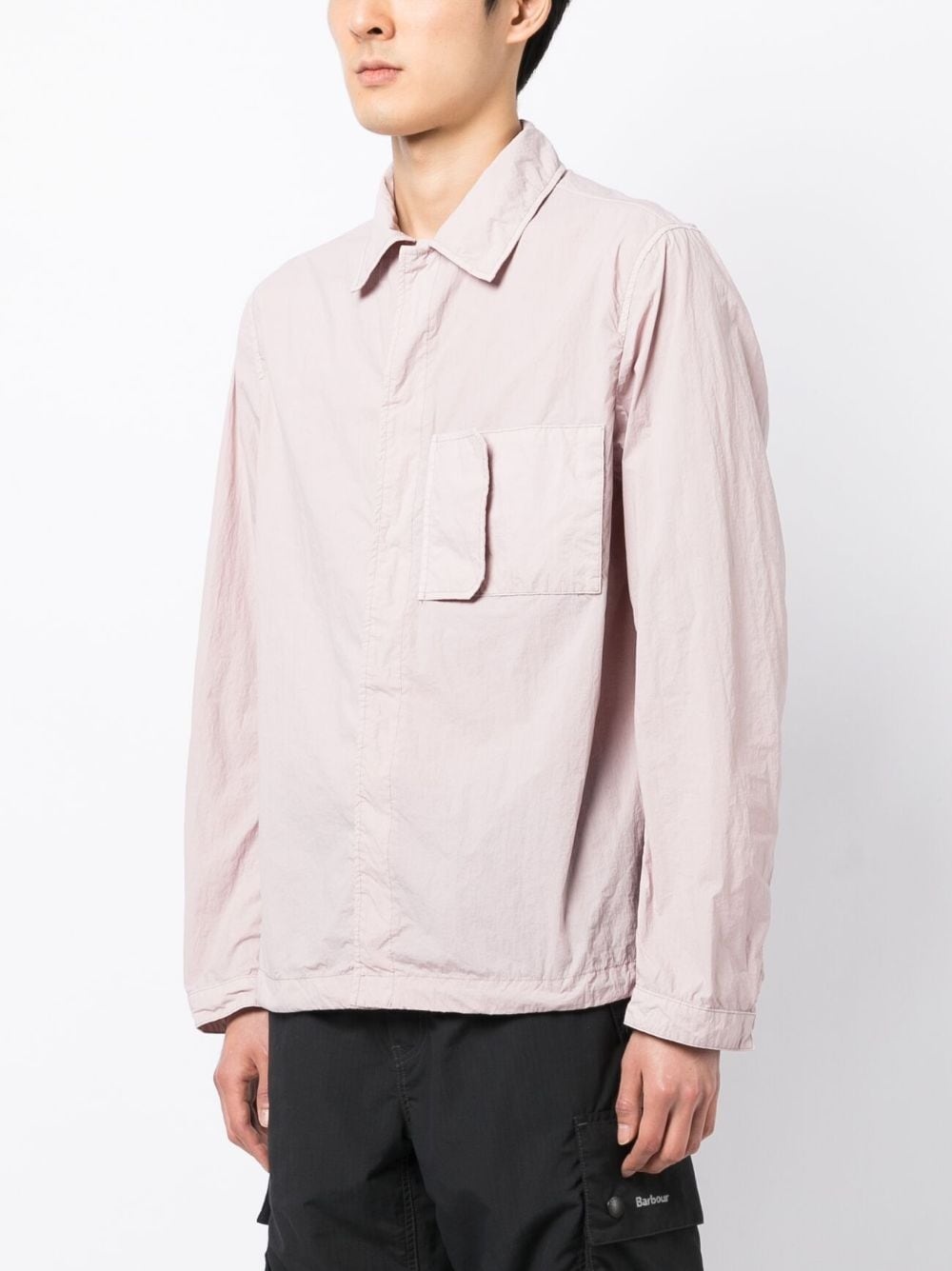 chest-pocket zip-up jacket - 3