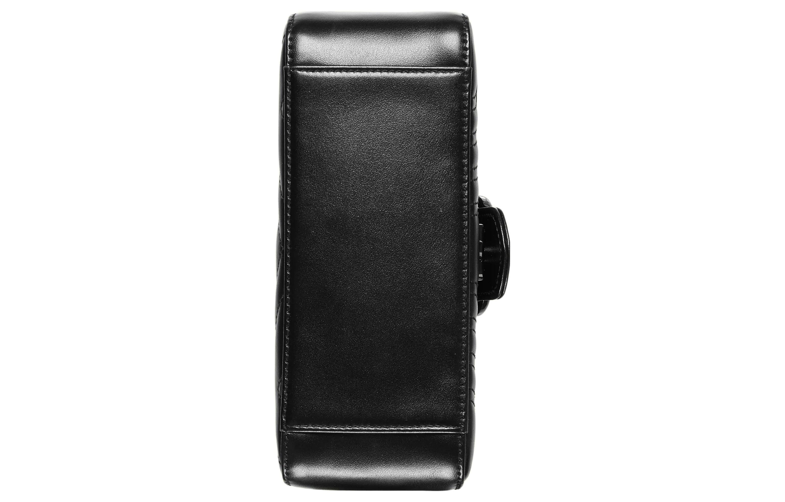 (WMNS) Gucci GG Marmont Top Handle Bag 'Black' 702563-DTDFV-1000 - 7