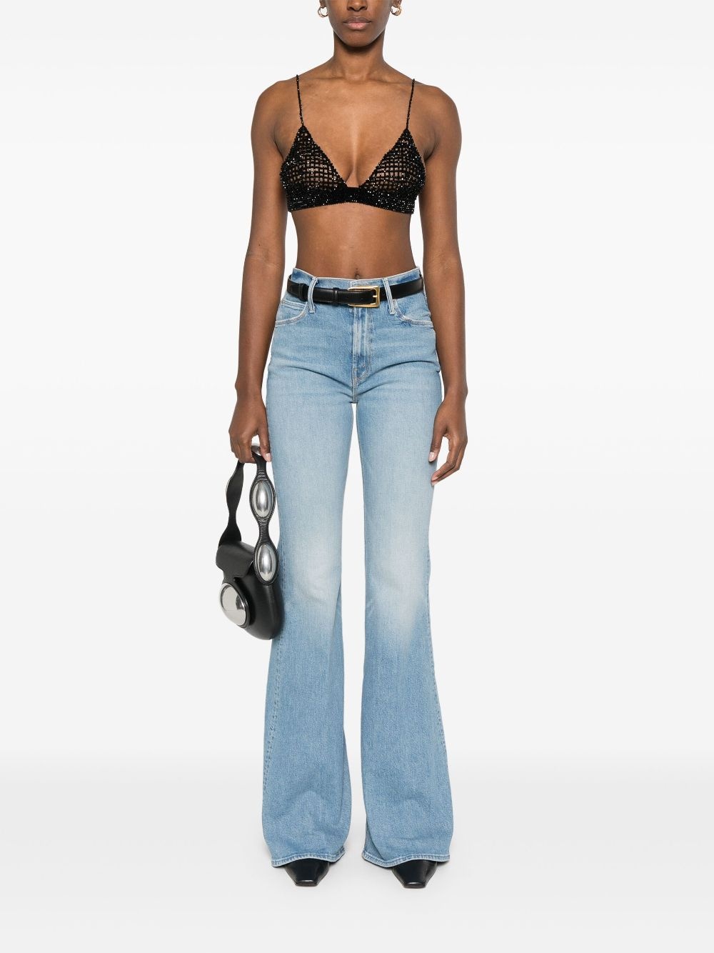 beaded crochet bra top - 2