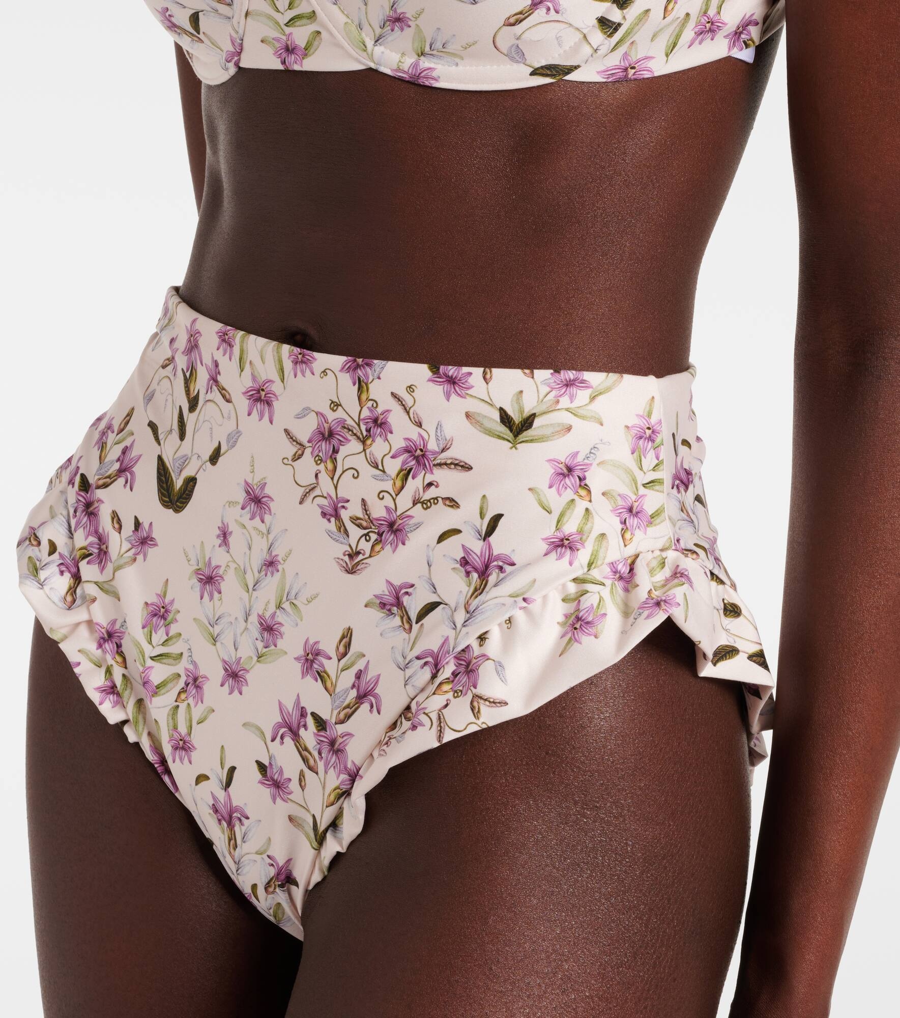 Jengibre floral ruffled bikini bottoms - 4