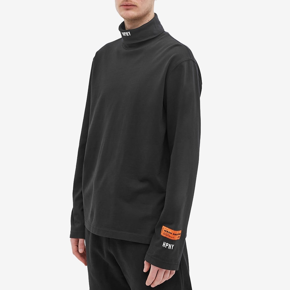 Heron Preston Long Sleeve HPNY Emblem Rollneck T-Shirt - 2