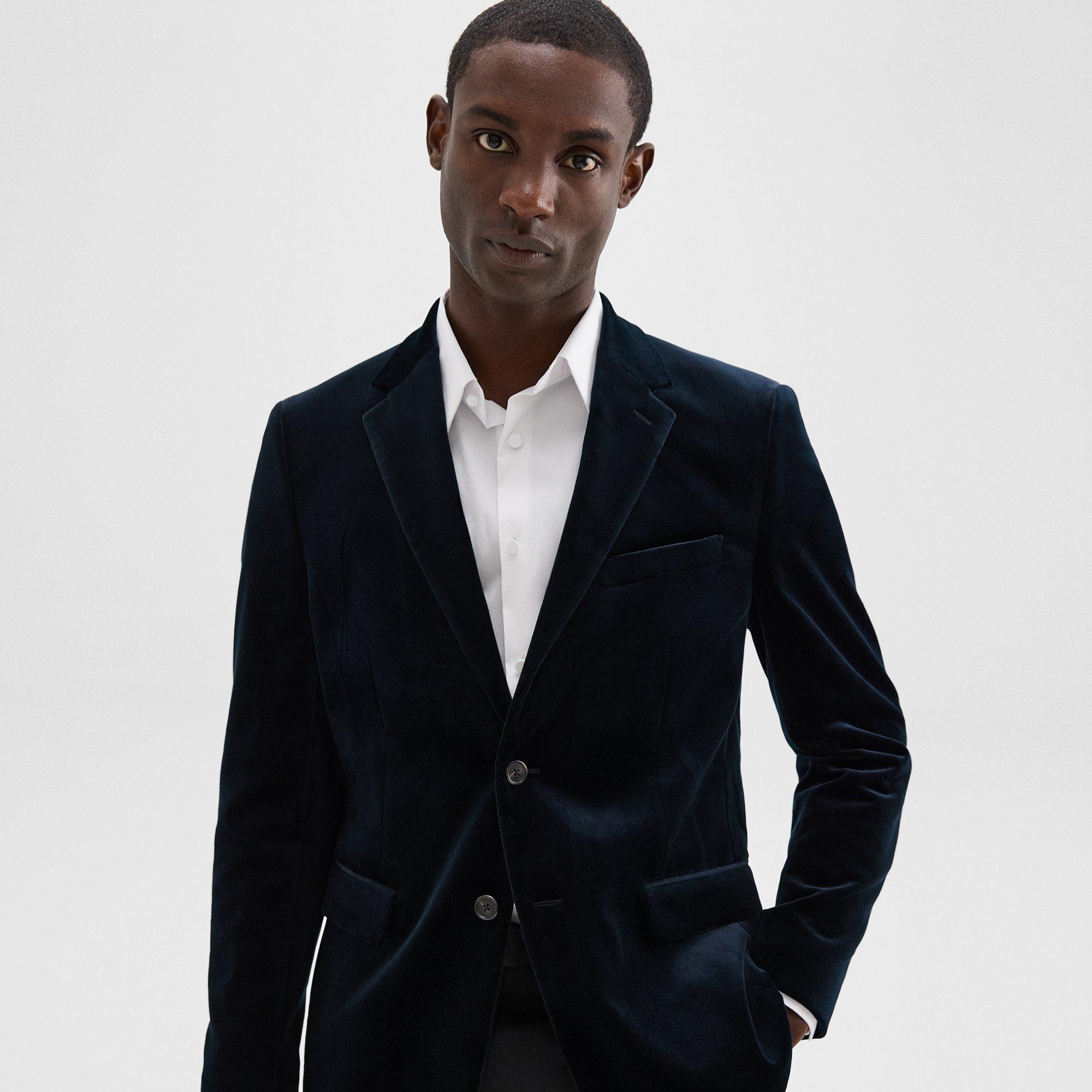 Chambers Blazer in Stretch Velvet - 5