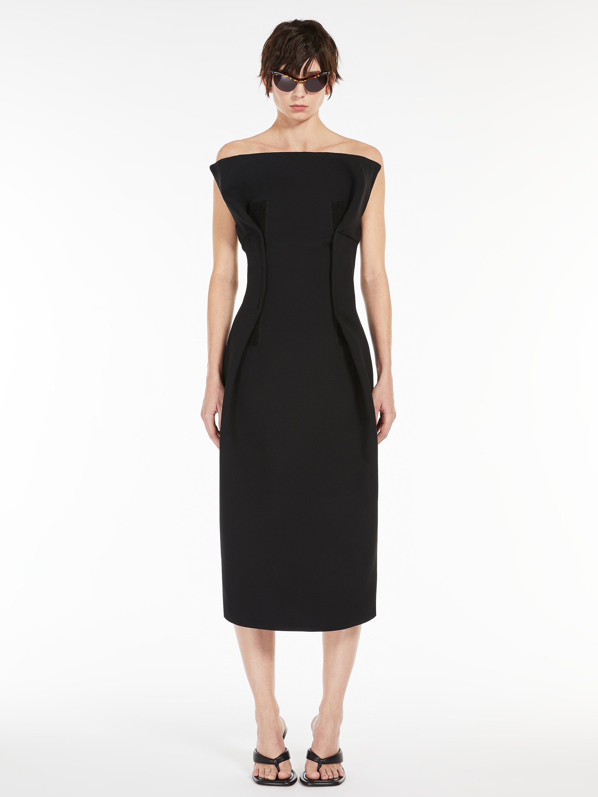 ワンピース SPORTMAX BLACK TWILL ACLINE1234 DRESS Sportmax Black Twill Acline1234 Dress | Grailed
