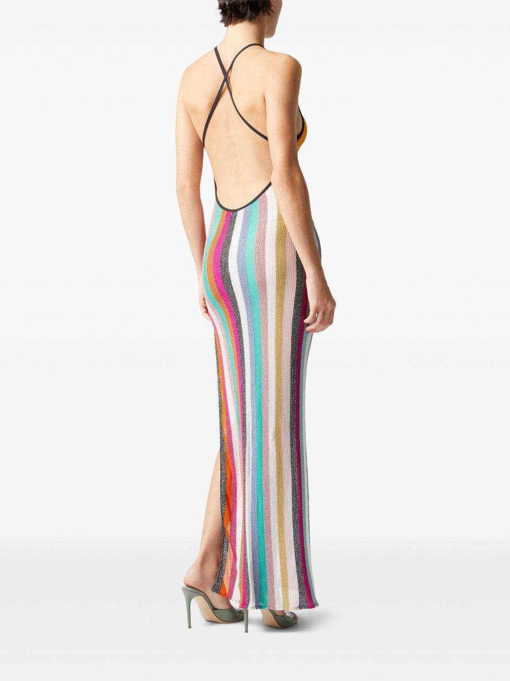 striped maxi dress - 4