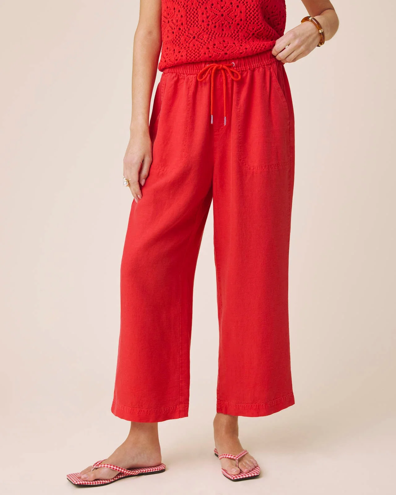 Angie Crop Wide Leg Pant - 1