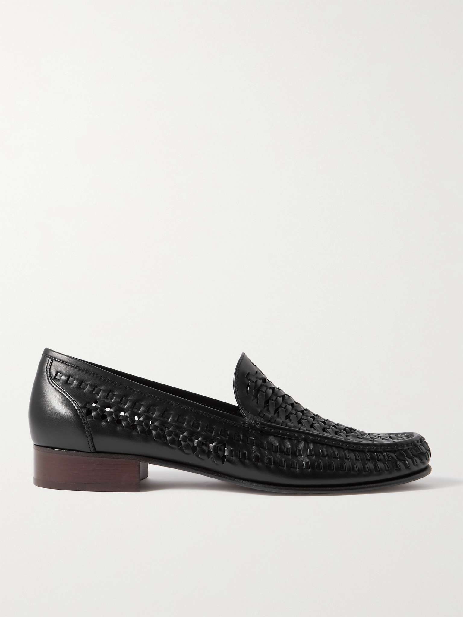 Swann Woven Leather Loafers - 1