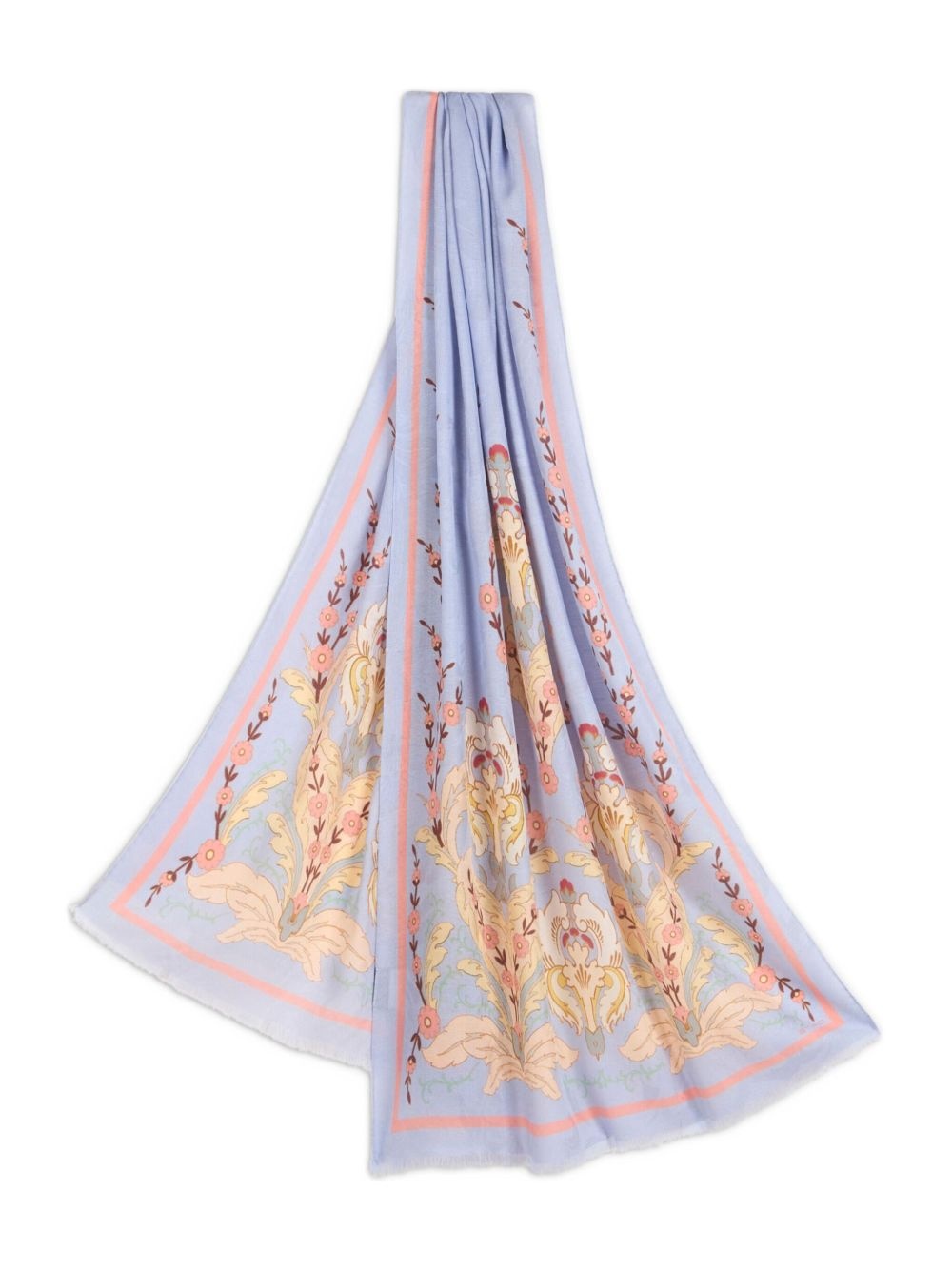 patterned-jacquard scarf - 3