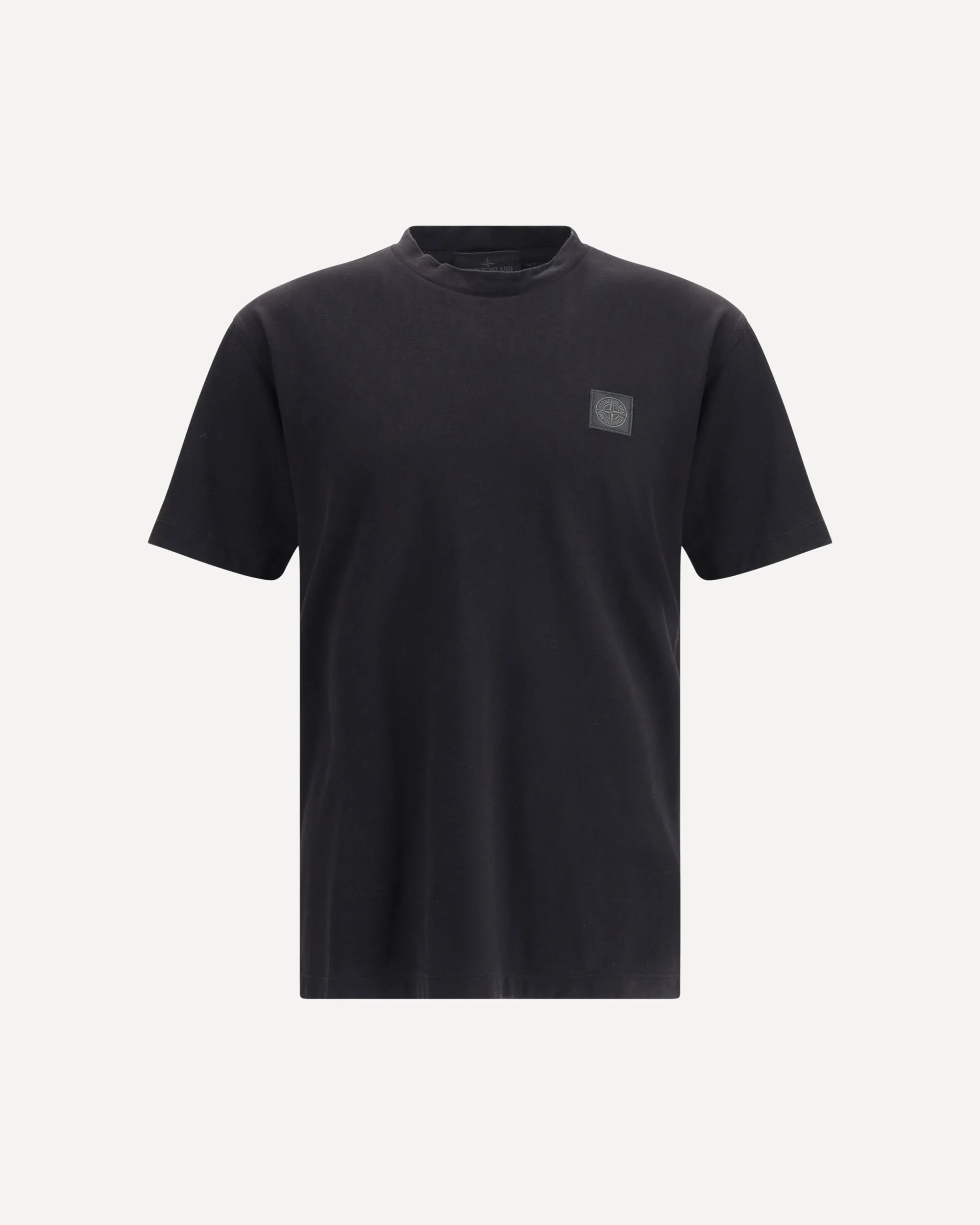 Crew-neck T-shirt with monochrome compass logo - 1