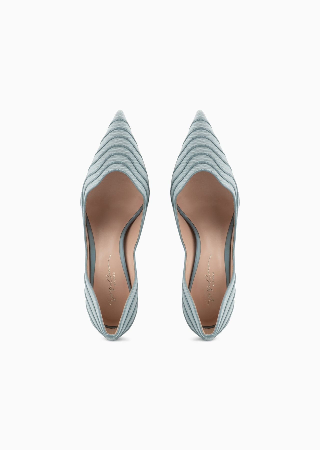 Canvas and leather court shoes - 3