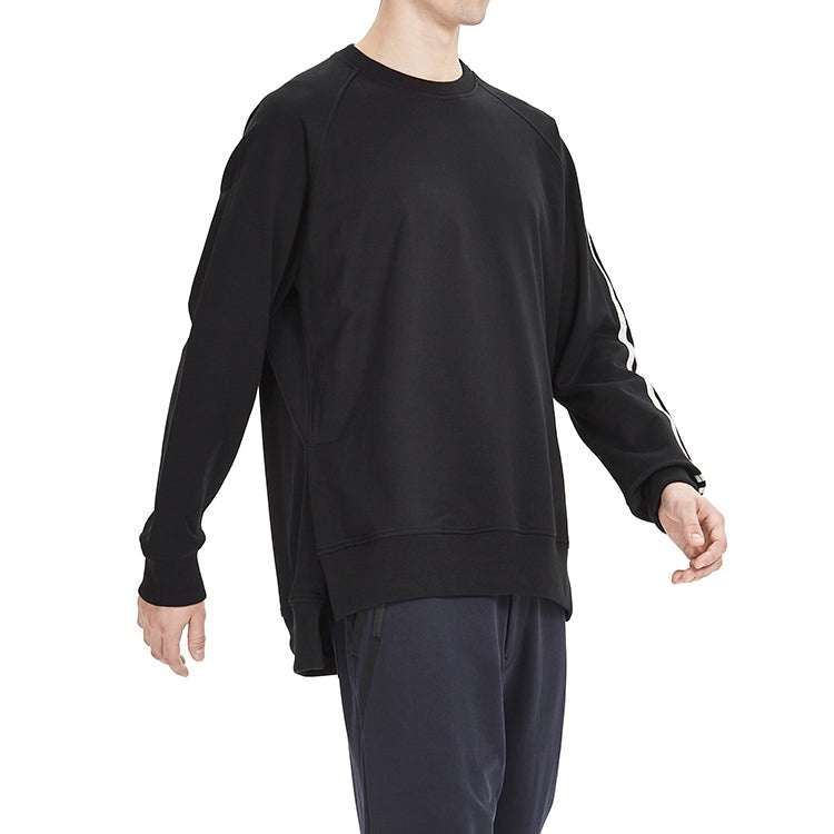 adidas Y-3 3-Stripes French Terry Crew Sweatshirt 'Black' FJ0388 - 3