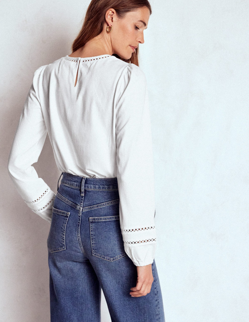 Flo Trim Detail Top-White 4