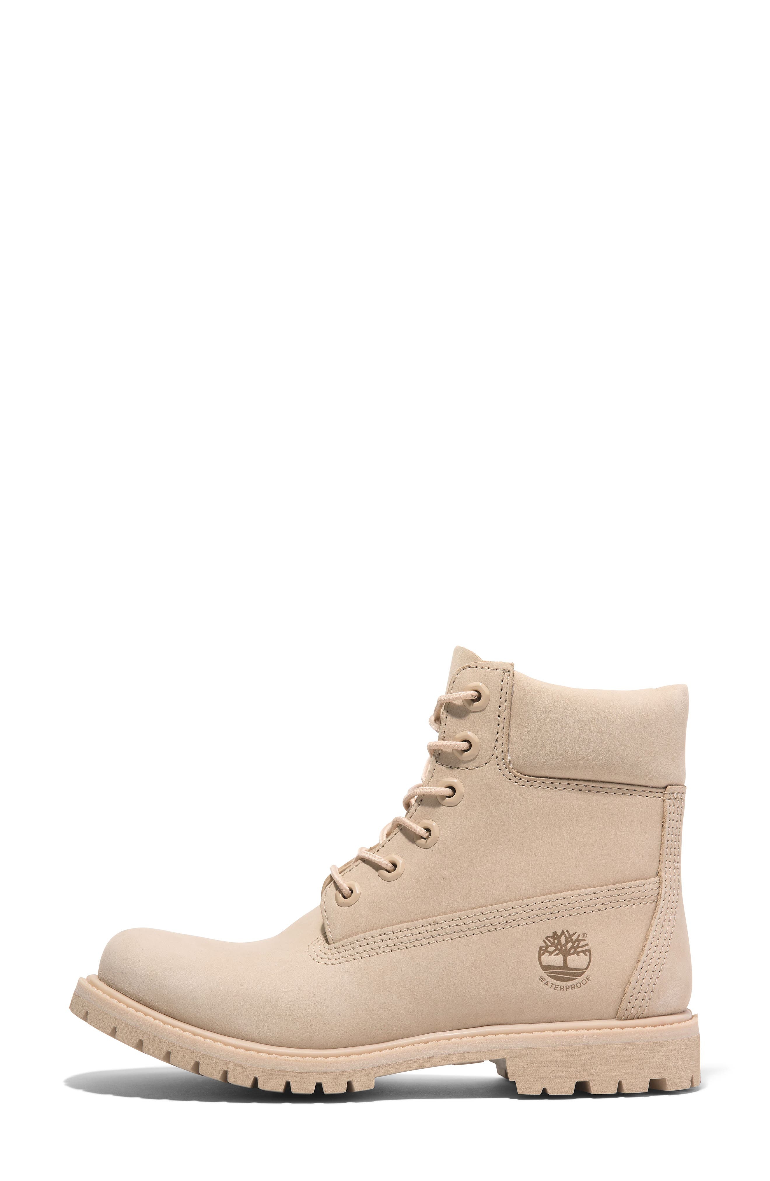 Timberland Premium Waterproof Boot in Light Beige Nubuck at Nordstrom - 7