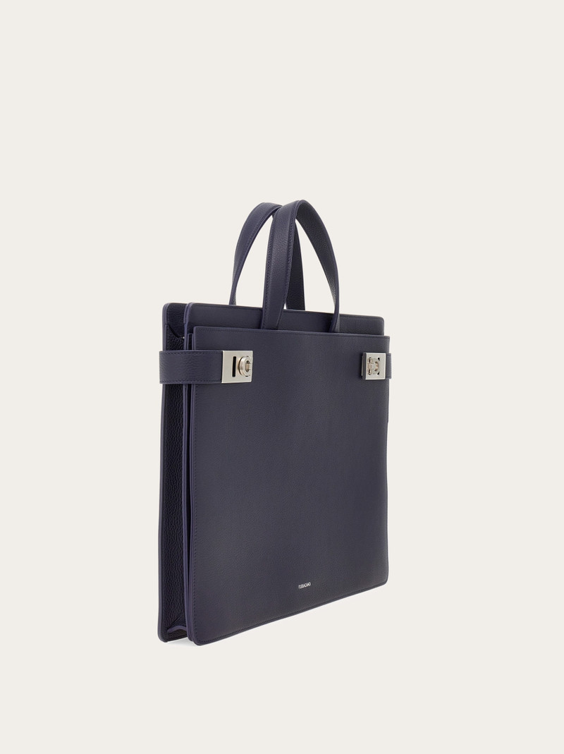 Briefcase with Gancini buckles 3