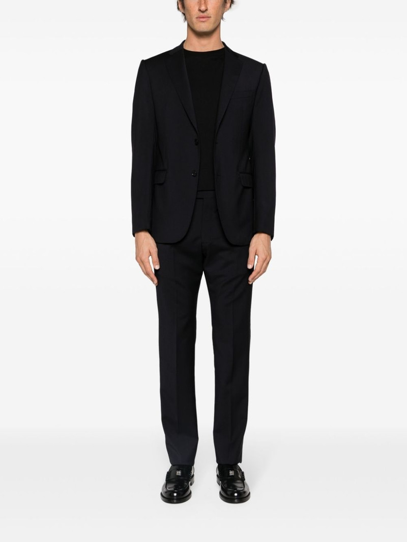 EMPORIO ARMANI single-breasted virgin wool suit outlook